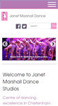 Mobile Screenshot of janetmarshalldance.co.uk